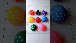 Green Pin Blue Red Yellow Balloon Popping Reverse Video asmr satisfying [upl. by Lacey]