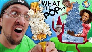 Popping Corn off the Cob New Way to Pop POPCORN FV Family Squished Buddy the Elf Vlog [upl. by Ellecram]