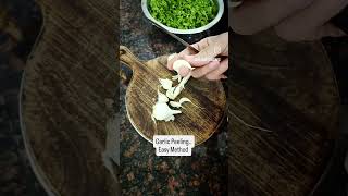 Easy way of peeling garlic  Garlic Peeling  Easiest method of Peeling Garlic shorts shortsfeed [upl. by Huesman953]