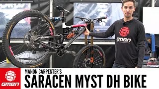 Manon Carpenters Saracen Myst Downhill Bike [upl. by Nymassej]