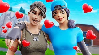 Playing Fortnite with my CRUSH I asked her on a date [upl. by Haletta]