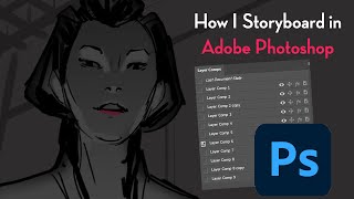 How I Storyboard in Adobe Photoshop [upl. by Anaujit]