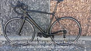 Specialized Tarmac SL4 Sport FACT 9r carbon 22Gang Shimano 105 Compact Mens DT R460 Rennrad 2018 [upl. by Ainimreh]