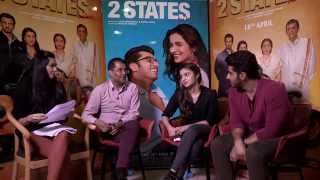 Chat with the Cast of 2 States  Arjun Kapoor Alia Bhatt amp Chetan Bhagat [upl. by Niwred279]