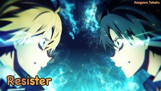 【Lyrics AMV】Sword Art Online Alicization OP 2 Full〈 Resister  ASCA 〉 [upl. by Manley63]