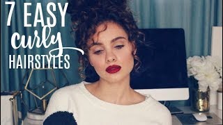 Easy Curly Hairstyles [upl. by Doroteya]