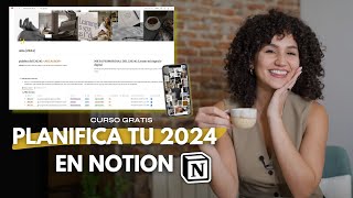 Cómo planificar tu 2024 en Notion ✨  Plantilla Gratis de Metas [upl. by Herrle852]