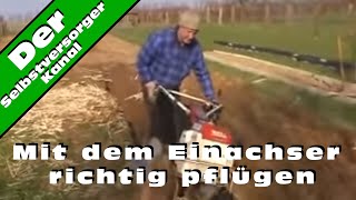 Selbstgebaute Egge für Einachser im Einsatz Beschreibung lesen [upl. by Kai751]