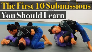 The First 10 Bjj Submissions You Should Learn [upl. by Neelloj]