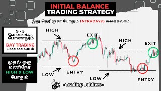 Best Intraday trading strategy in Tamil  Initial Balance High amp Low strategy  Price action trading [upl. by Hubsher705]