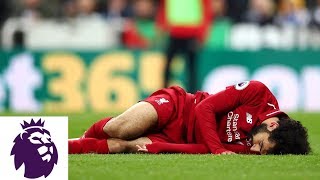 Mohamed Salah injured after knock to head  Premier League  NBC Sports [upl. by Nigle39]