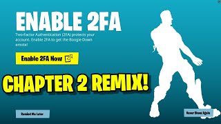 HOW TO ENABLE 2FA IN FORTNITE REMIX EASY METHOD [upl. by Amil]