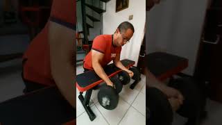 Ejercicio para antebrazos con mancuernas💯💪🏋‍♂️shorts fitness motivation viralvideo sports [upl. by Batholomew]