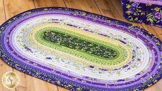 How to Make a Jelly Roll Rug  A Shabby Fabrics Sewing Tutorial [upl. by Mace674]