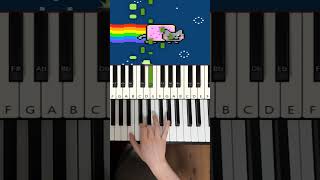 Nyan Cat EASY Piano Tutorial [upl. by Harrell670]