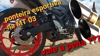 Ponteira dupla esportiva MT 03vale a pena [upl. by Sirroned691]