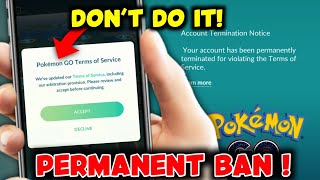 New Term amp Condition can ban your pokemon go account  How to Safely use Pokemon go Spoofinghack [upl. by Eioj]