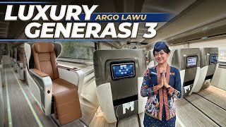 Naik Kereta Mahal Luxury Generasi 3 Argo Lawu Solo Jakarta [upl. by Darnall184]