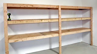 The BEST Garage Shelving  Easy One Person Project anawhite [upl. by Seel661]