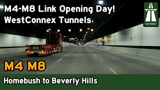 M4M8 Link Opening Day Driving the complete WestConnex tunnels in both directions 4K [upl. by Leclair633]