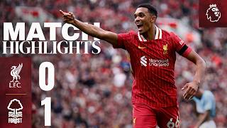 Highlights Liverpool 01 Nottingham Forest  Reds beaten at Anfield [upl. by Noseaj]