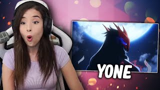 Pokimane reacts to YONE trailer An Ionian Myth  League of Legends animation [upl. by Rimas809]