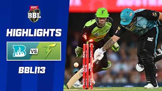 Brisbane Heat v Sydney Thunder  BBL13 [upl. by Ellynad]