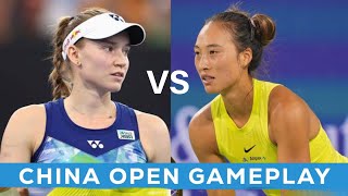 Elena Rybakina Vs Qinwen Zheng • Classic China Open Tennis Full Highlights  Beijing Open Gameplay [upl. by Ifar786]