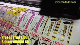 Jasa Cetak Sticker ORACAL 651  RONIta [upl. by Ambie501]