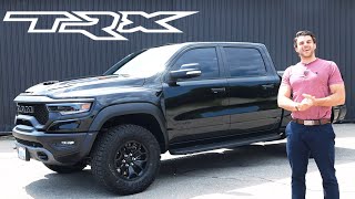 2021 Ram 1500 TRX Review MONSTER Horsepower Thanks to a HELLCAT engine [upl. by Hamil]