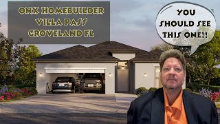 ONX Homebuilder Near Clermont Florida New Construction Model Home Tour Villa Pass In Groveland Fl [upl. by Klimesh]