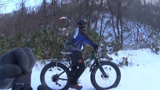 Fat Bikeファットバイク 北海道雪中クライム コナWO [upl. by Erme]