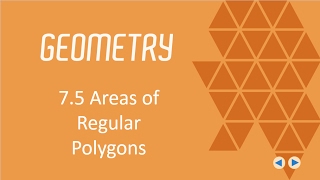 7 5 Areas of Regular Polygons BJU Press Geometry 4th Ed Lesson 75CCCS Flipped Geometry 45 [upl. by Nedloh]