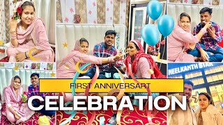 1st Year Anniversary Vlog  Sahil Bhatnagar Vlog  SahilSalma  Anniversary Celebration 🎉 [upl. by Hannaj]