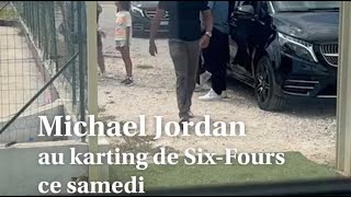 Michael Jordan a roulé ce samedi matin sur le karting de SixFourslesPlages [upl. by Nivrag520]