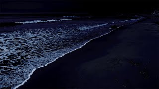 All You Need To Fall Asleep  Ocean Sounds For Deep Sleeping With A Dark Screen And Rolling Waves [upl. by Harikahs]