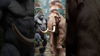 Fusion of gorilla 🦍 and mammoth 🦣 fusion shorts youtubeshorts [upl. by Nevetse]