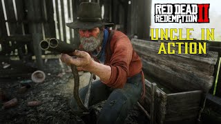 RDR2 Rare Moments with Uncle Showing His quotOne Shot Kidquot Skills [upl. by Orgell]