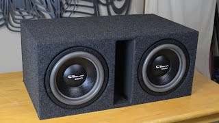 CT Sounds How To  Build a Ported Subwoofer Box for 2 12quot Subs [upl. by Gerius383]