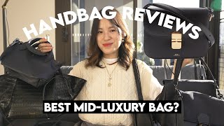 BEST MIDRANGE LUXURY BAGS  Reviewing 8 Popular Handbags 2023 [upl. by Basilius]