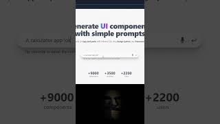 Generate UI components⚡ uidesign uidesigntutorial webdevelopment coding TechHacks LatestTech [upl. by Atinreb]