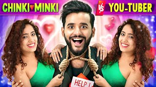 10 YouTuber Boys VS ChinkiMinki  Twins DATING Challenge😂 [upl. by Sell]