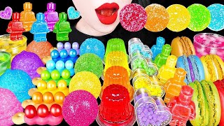 ASMR RAINBOW DESSERTS 반짝 하트 레인보우 드링크 먹는 레고 EDIBLE LEGO JELLY DRINKS COLO Full HD 60fps [upl. by Sakhuja]