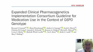 CPIC G6PD guideline [upl. by Eserahc]