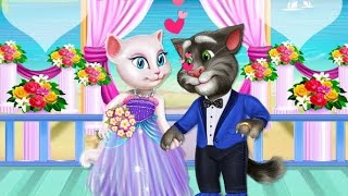 Wedding 💍💒 Angela 🥶 And Tom 😻💒💍Talkingangelatom3 [upl. by Jaal707]