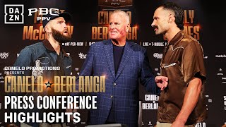 UNDERCARD PRESS CONFERENCE HIGHLIGHTS  Canelo Alvarez vs Edgar Berlanga [upl. by Aikehs]