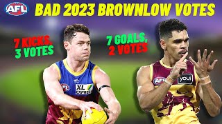 Exposing BAD BROWNLOW VOTES in AFL 2023 [upl. by Cyril]