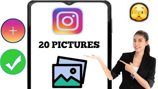 How to Post More Than 10 Pictures on Instagram  Add 20 Photos on Instagram Post [upl. by Inalej]