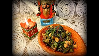 ChoddoShaak  A Bengali Recipe for Bhoot Chaturdoshi 28th Oct2024 diwali [upl. by Haletky]