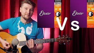 Comparison of Elixir Acoustic Guitar 8020 vs Phosphor Bronze strings on a Taylor 312CE guitar [upl. by Penelopa428]